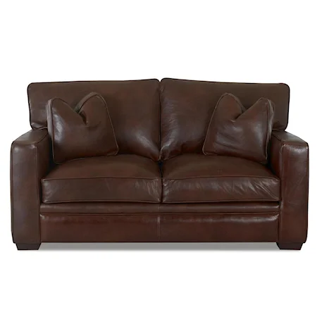 Leather Loveseat